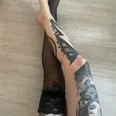 tattoos.legs.nylons.free nude #0024