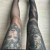 tattoos.legs.nylons.free nude #0058